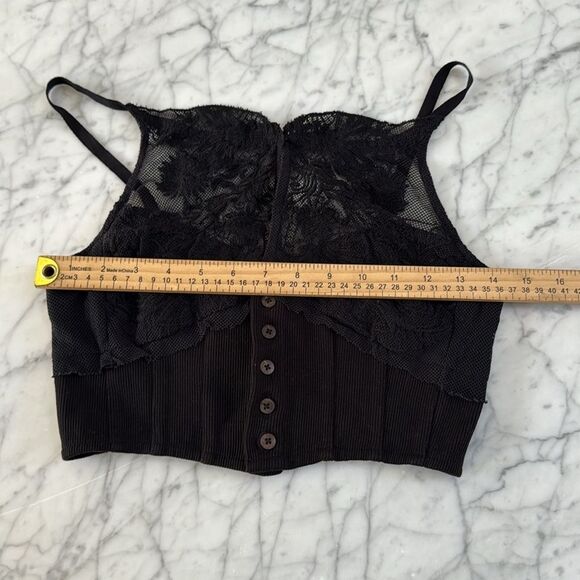 NWT Free People Have My Heart Tank Black XS *flaws - Picture 9 of 12